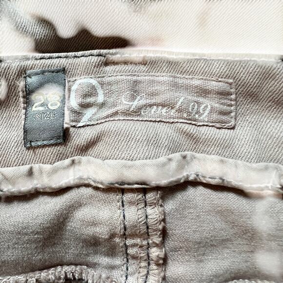 Level 99 Lyocell Cotton Blend Mid-Rise Pocket Flare Pants Women's Size 28 Tan - Picture 3 of 5